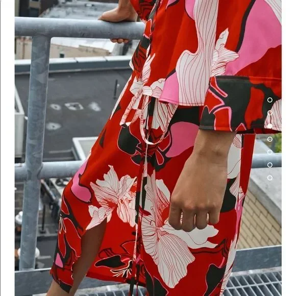 Zara floral print cropped shirt - Picture 4 of 6